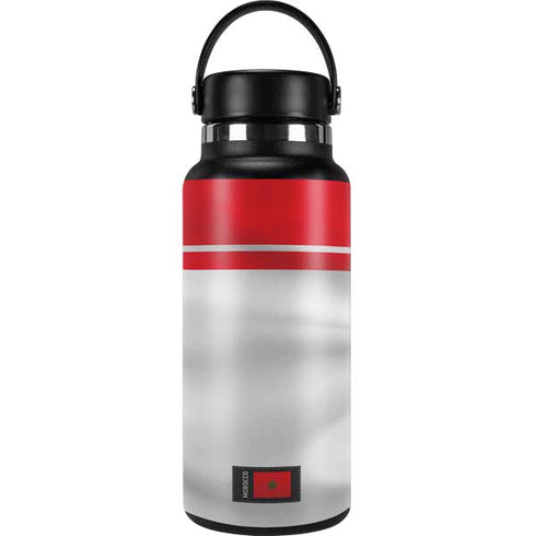 Morocco Soccer Flag Hydro Flask 32oz Wide Mouth Skin
